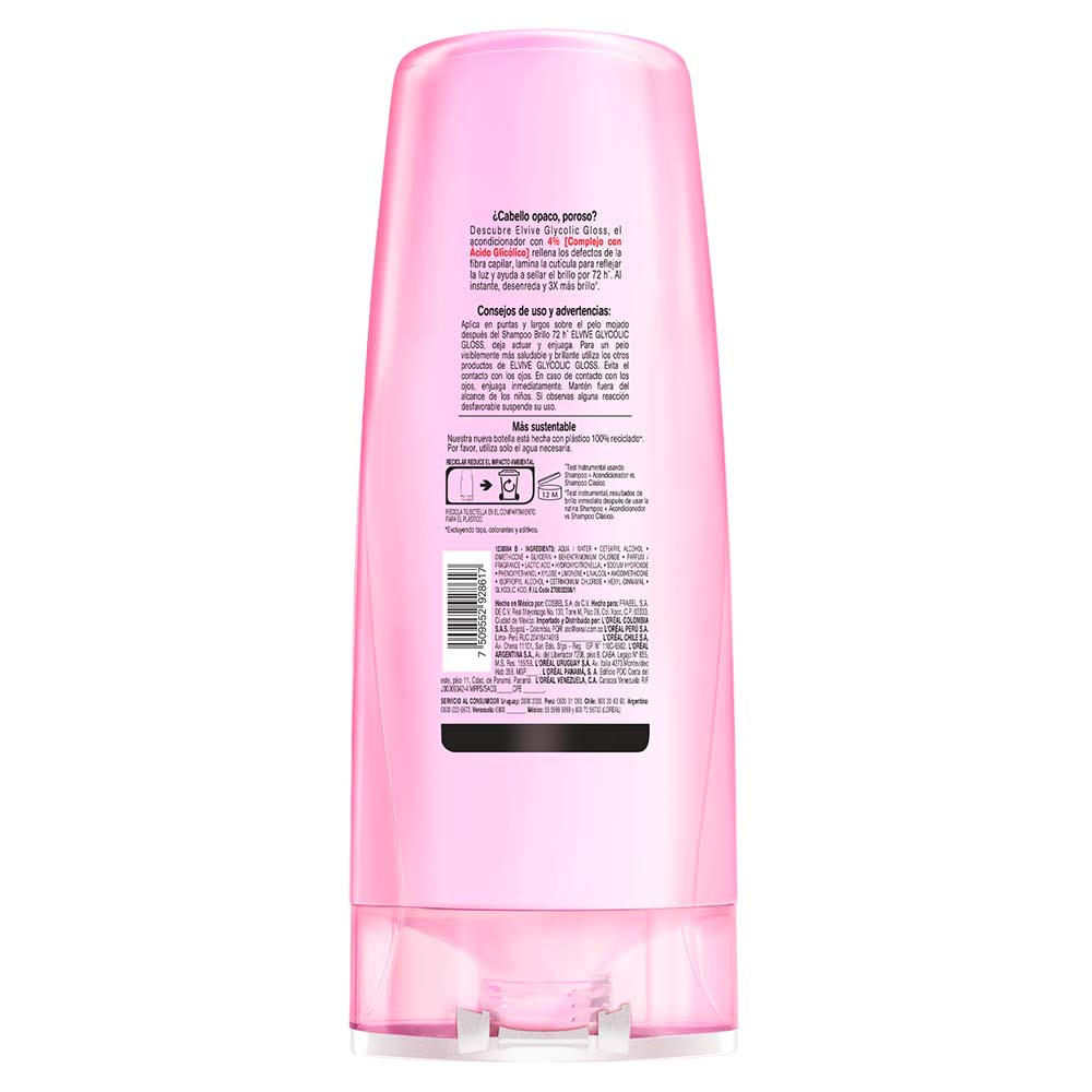 L'oreal Paris Acondicionador Elvive Glycolic Gloss 370ml
