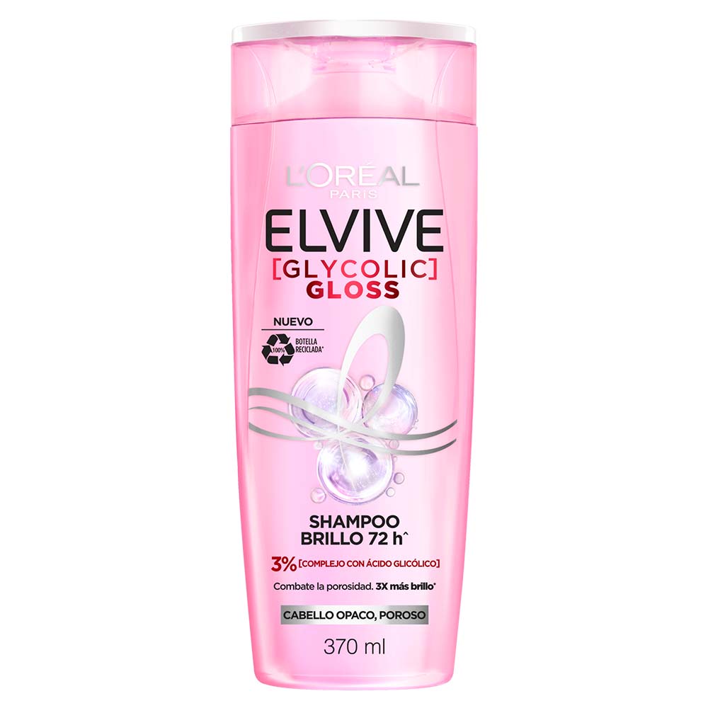 L'oreal Paris Shampoo Elvive Glycolic Gloss 370ml