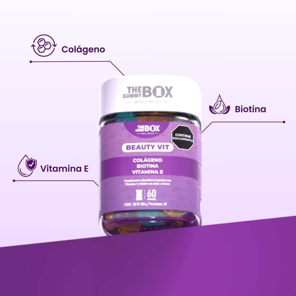 The Gummy Box Gomas De Gelatina Beauty Vit 60Und