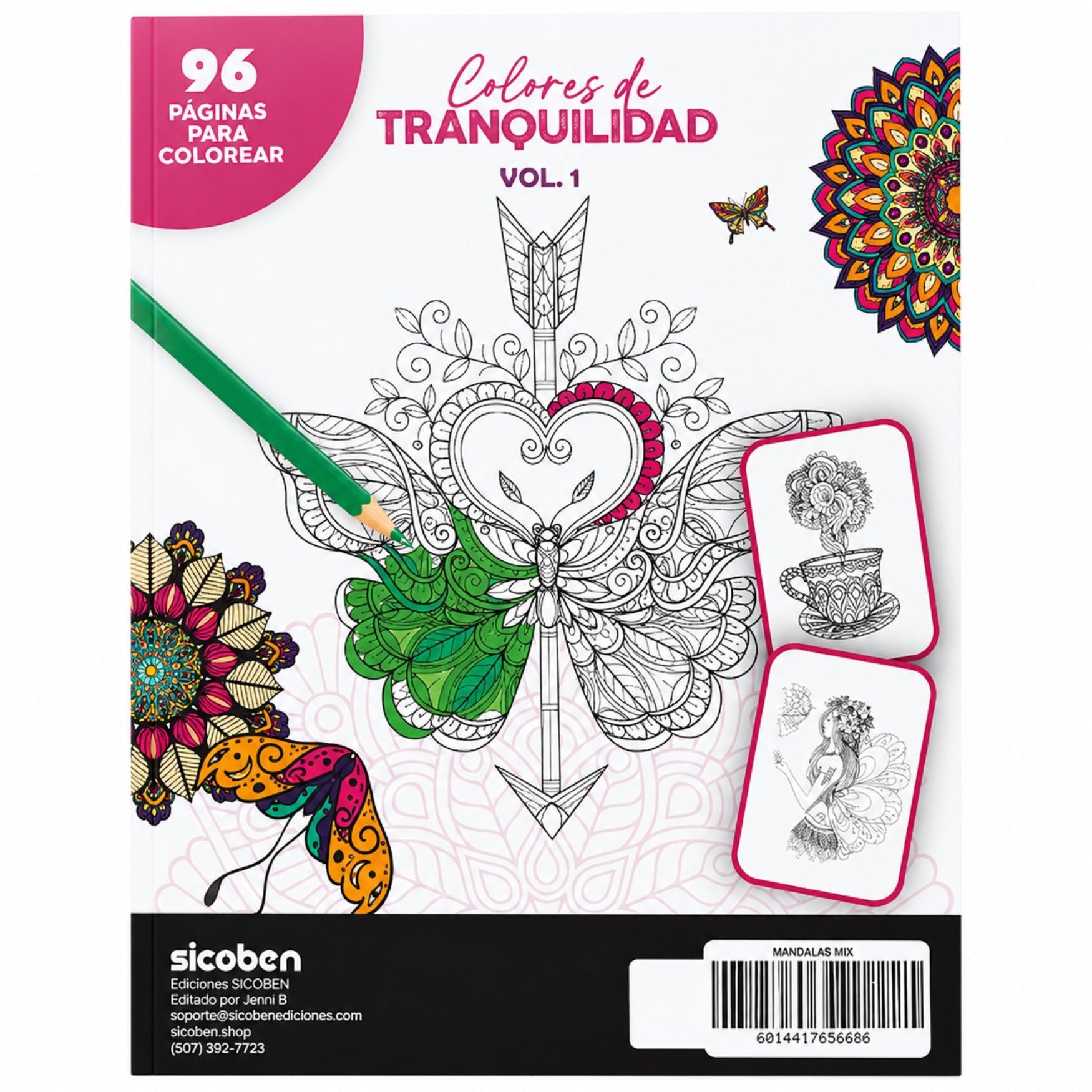 Sicoben Colores de Tranquilidad Libro Anti Estres Vol 1