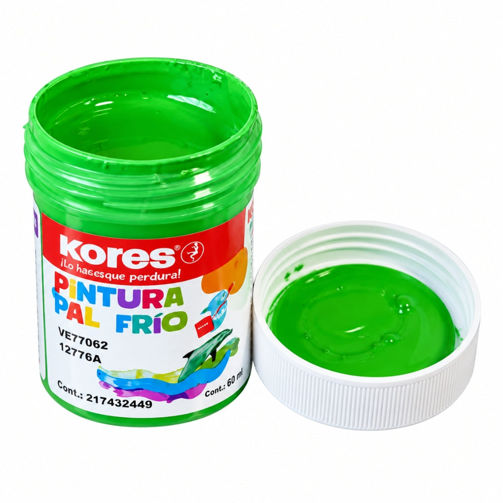 Kores Pintura Al Frio 60ml Color Verde Claro 1 Und