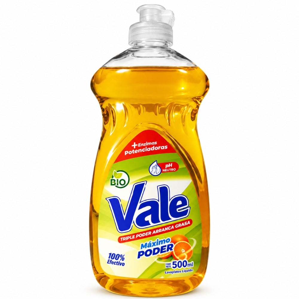 Vale Lavaplatos Liquido Máximo Poder 500ml