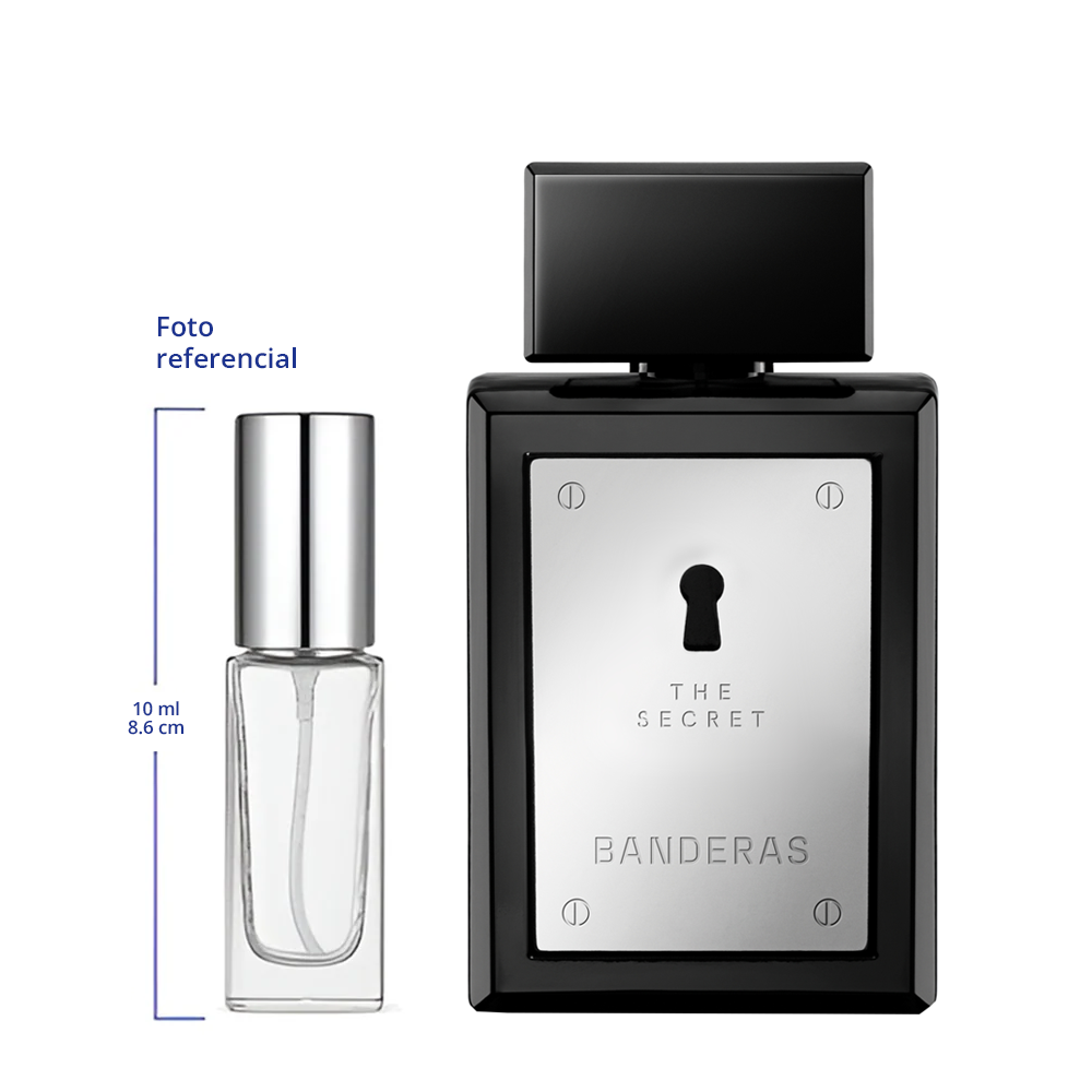 Antonio Banderas The Secret Decant Travel Size 5ml y 10ml de 75 a 150 Sprays Aprox Eau De Toilette For Men
