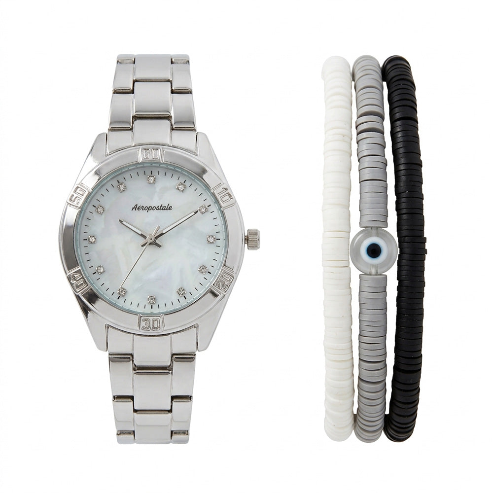 Aeropostale Set De Reloj y Pulseras Pukas