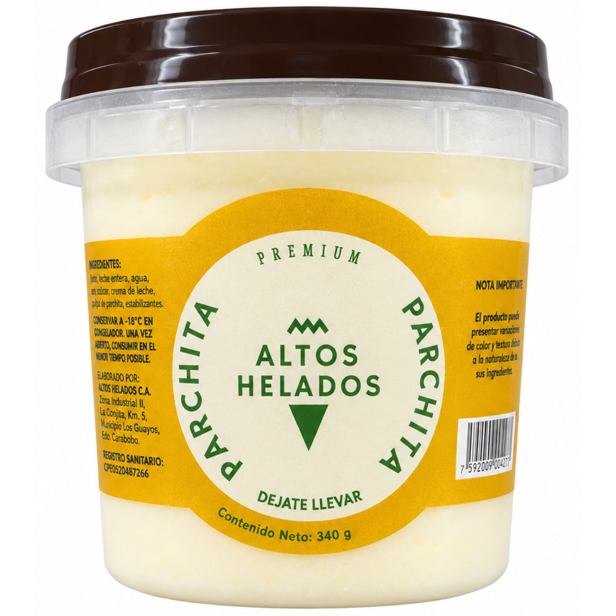 Altos Helados Sabor Parchita 16oz