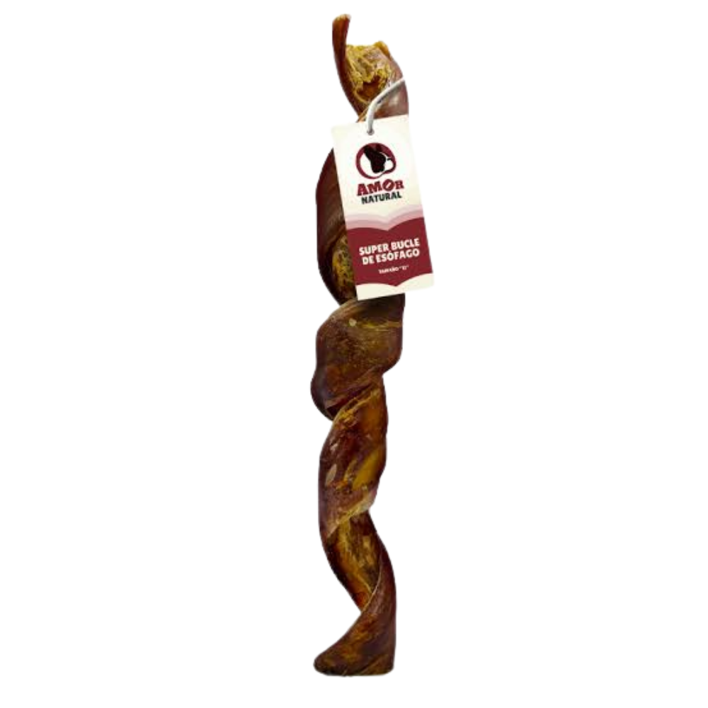 Amor Natural Bucle de Esófago Snack Natural Para Perros Grandes 12"