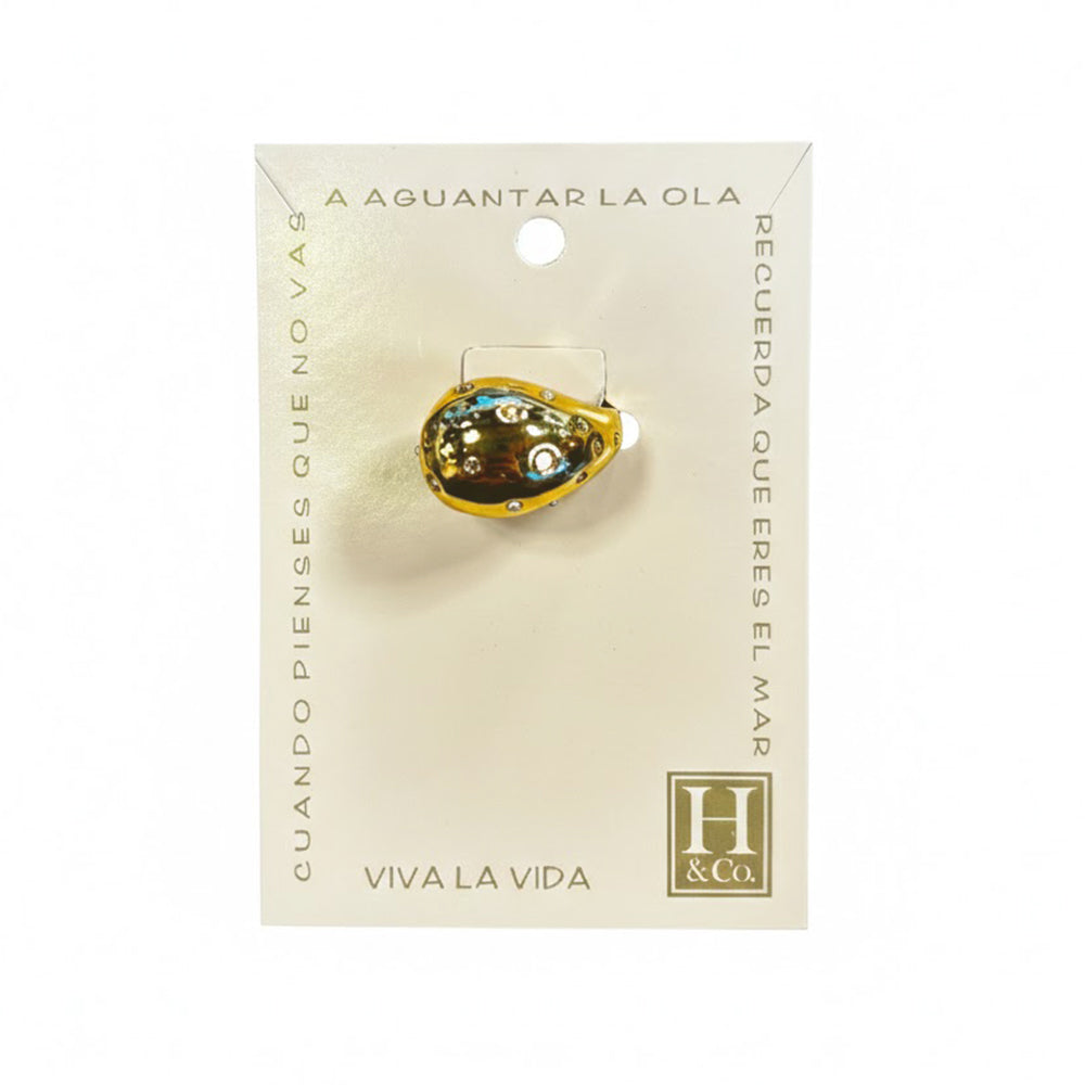 H&Co Anillo Ajustable Para Damas Gota Cósmica