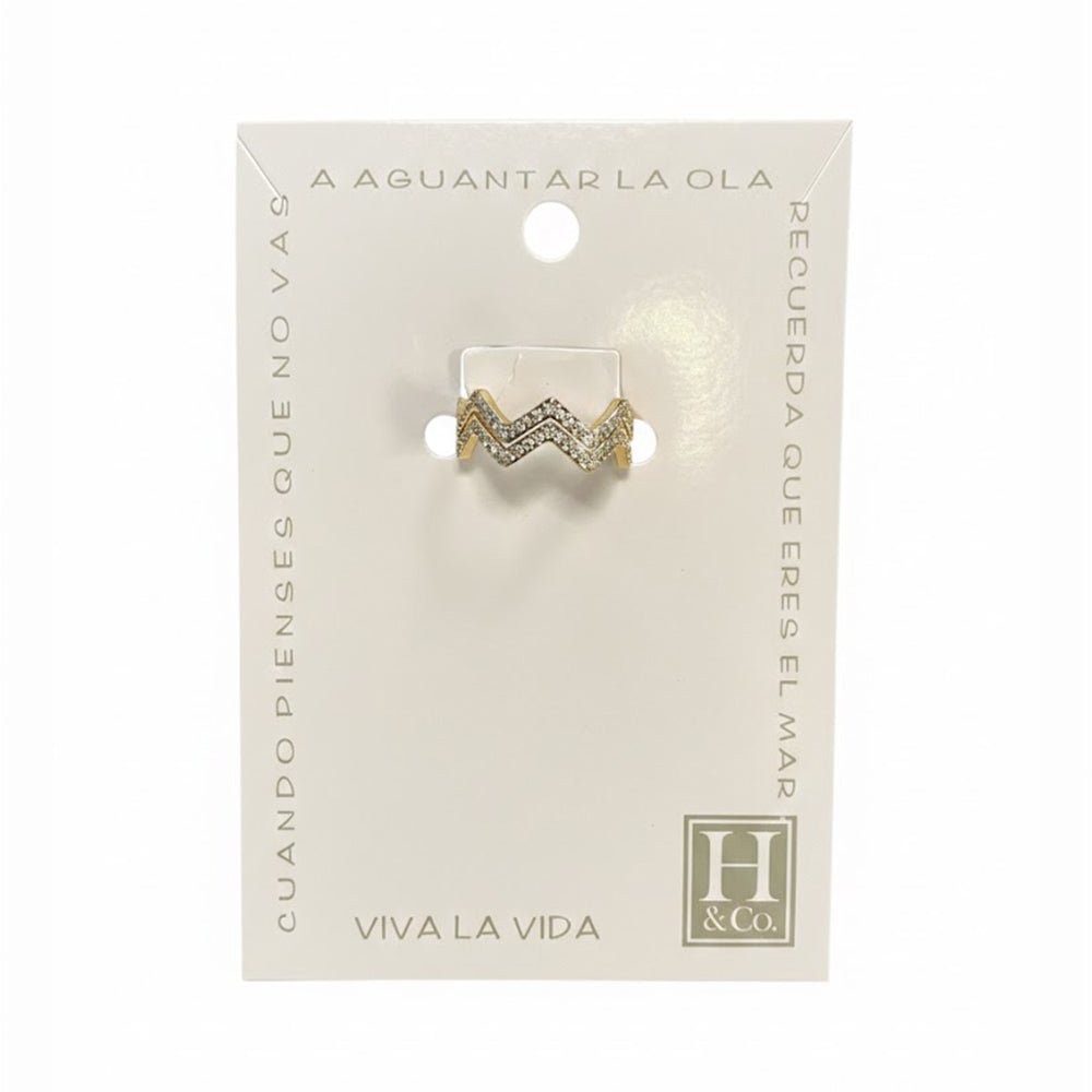 H&Co Anillo Ajustable Para Damas Pulso Marino