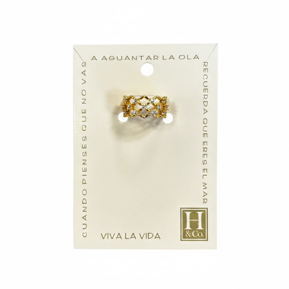H&Co Anillo Ajustable Para Damas Constelación
