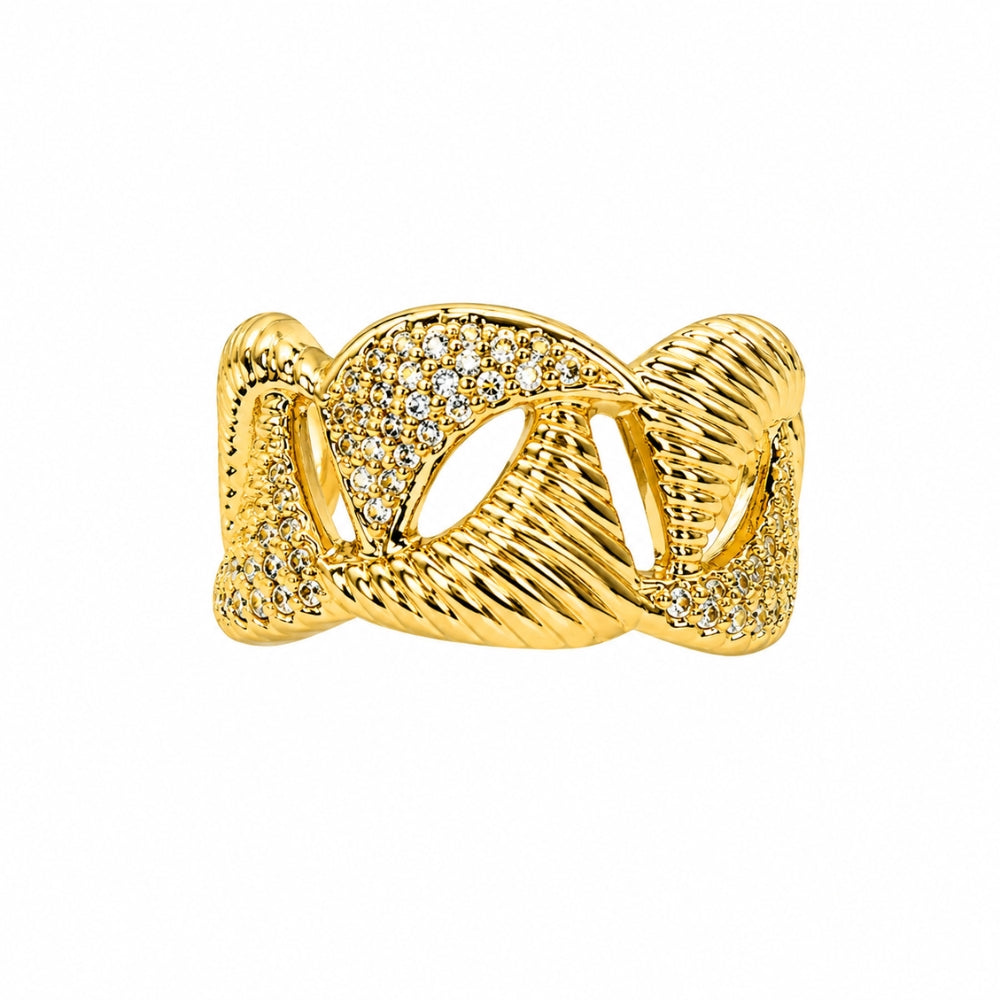 H&Co Anillo Ajustable Para Damas Enlace Infinito
