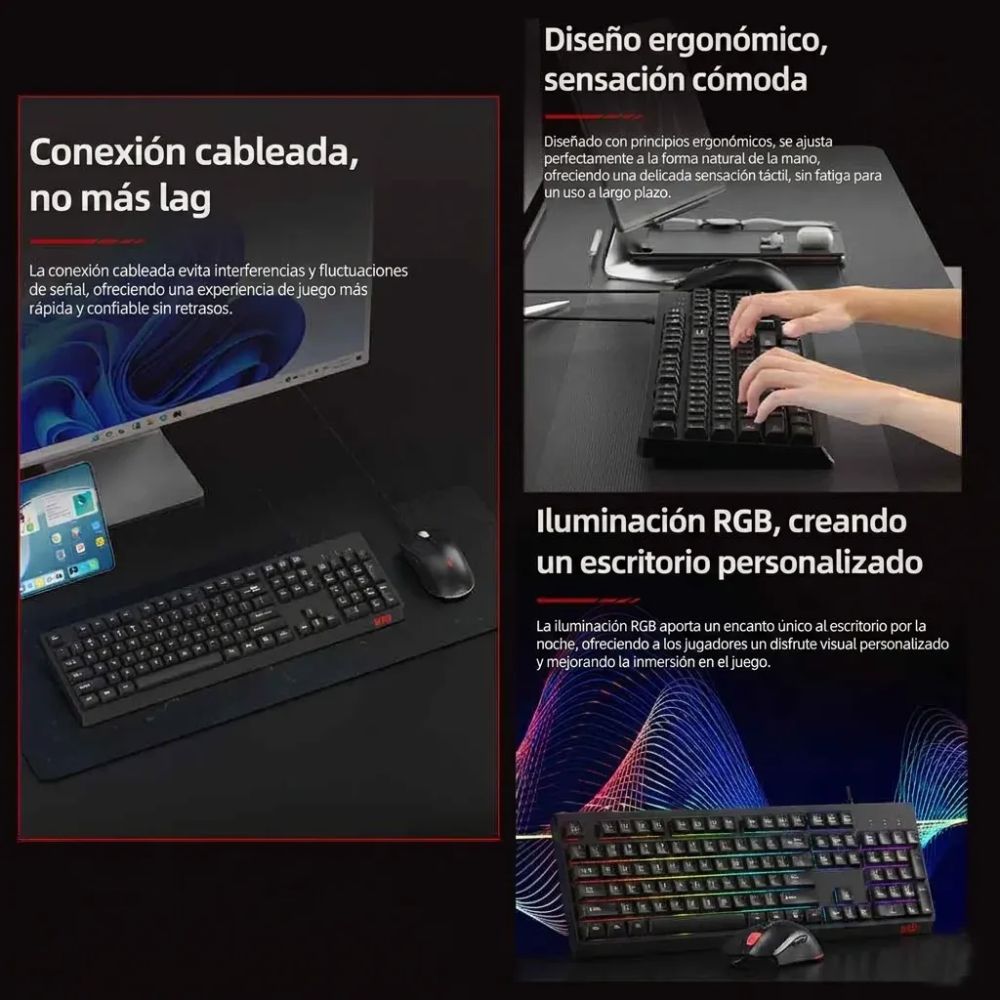Acer Combo Teclado + Mouse OCC311 Color Negro