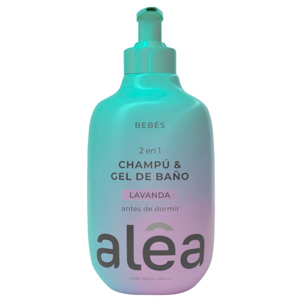 Alea Shampoo & Gel De Baño Para Bebé Antes De Dormir  Lavanda 400ml