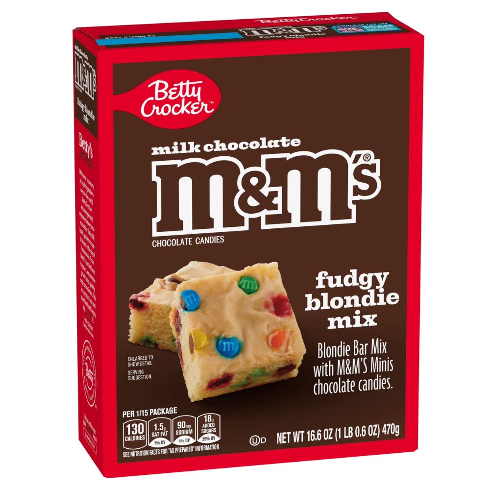 Betty Crocker Mezcla Fudgy Blondie Con M&M'S Minis 470g
