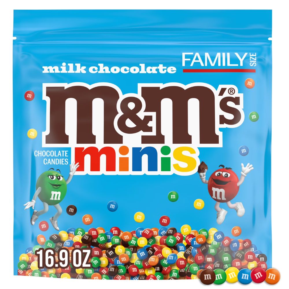 M&M's Minis Milk Chocolate Candies Family Size 479.1g