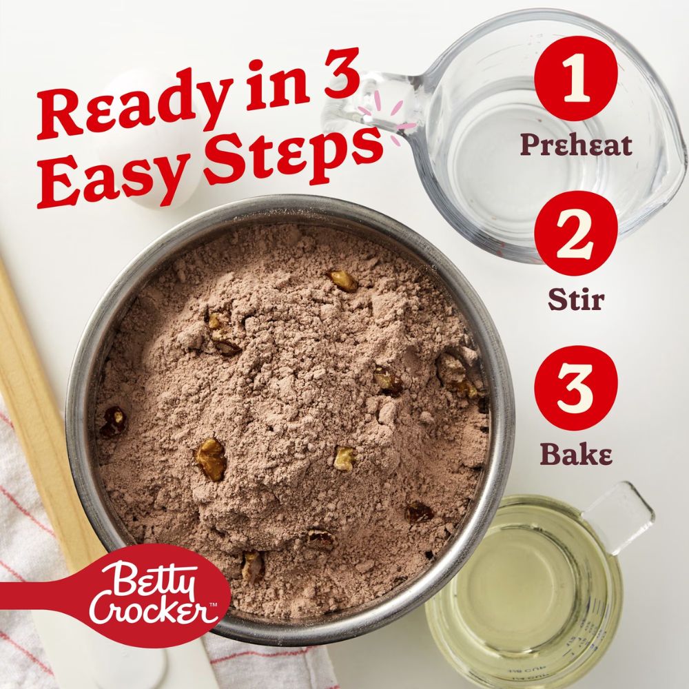 Betty Crocker Mezcla para Brownie Supreme Walnut 467 gr