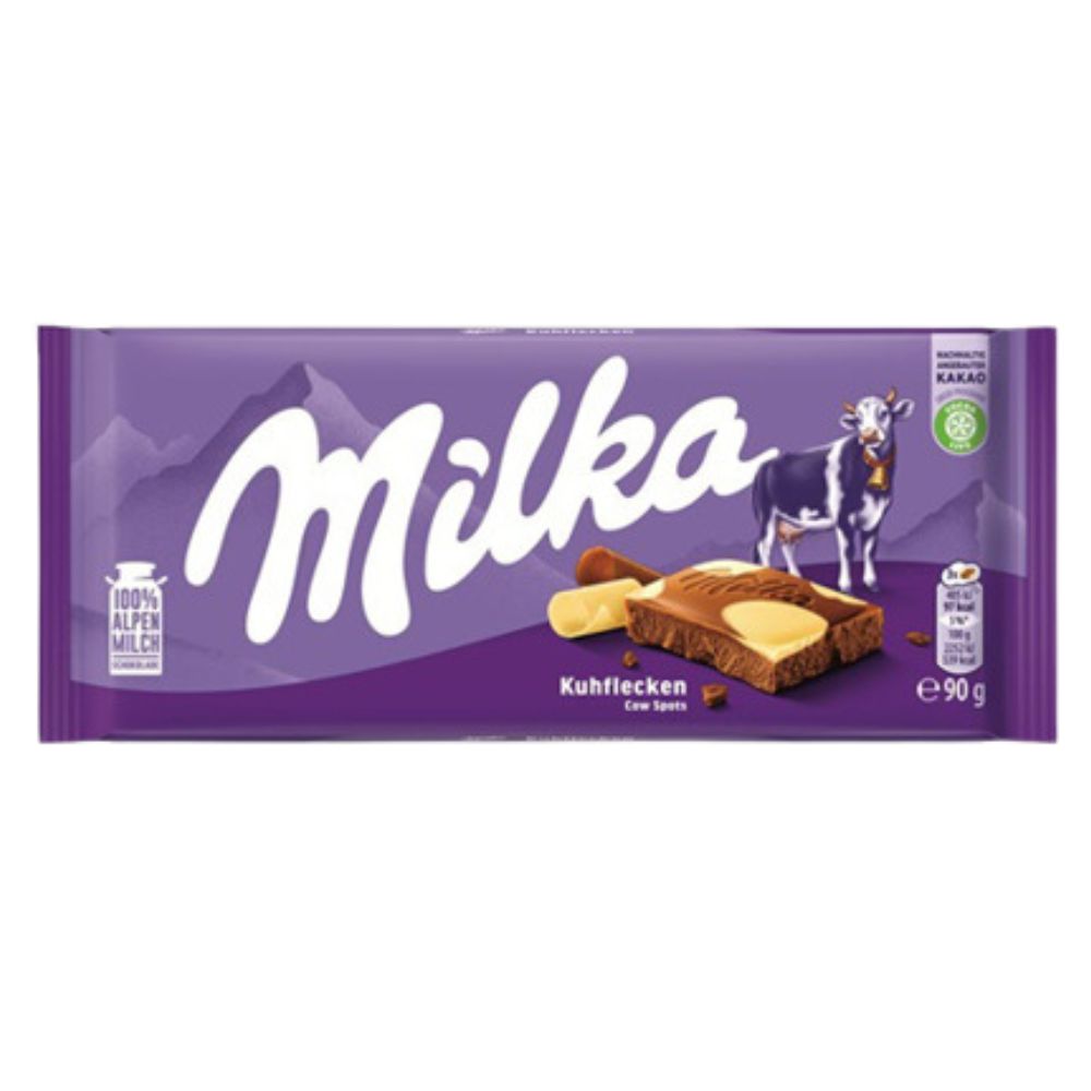 Chocolate De Leche y Blanco Milka 90 gr