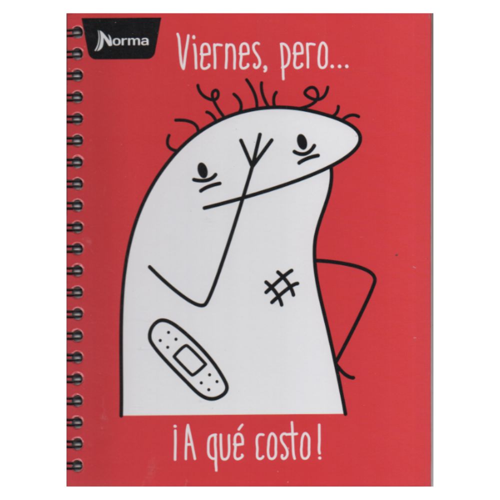 Norma Cuaderno Argollado Memes 6 Materias 150 Hojas Con stickers Diseños Surtidos