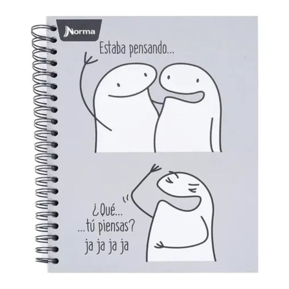 Norma Cuaderno Argollado Memes 6 Materias 150 Hojas Con stickers Diseños Surtidos