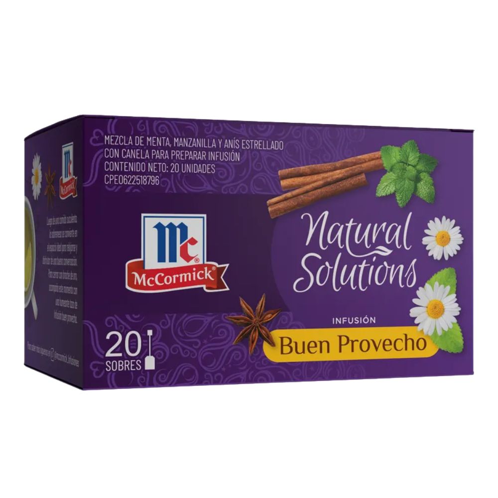 McCormick Infusión De Té Buen Provecho Natural Solutions 20 Und