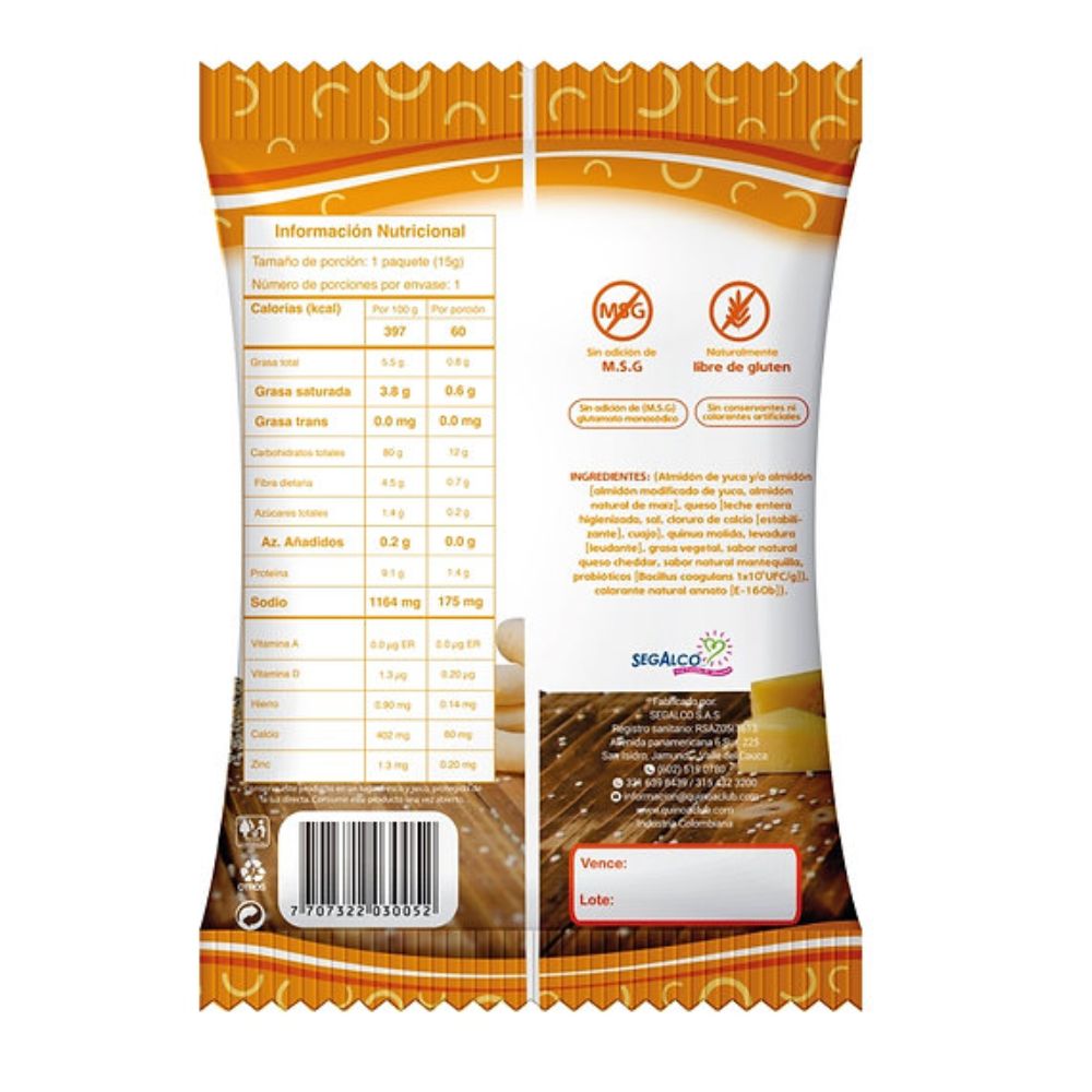QuinoaClub Snack de Quinoa 6 Und