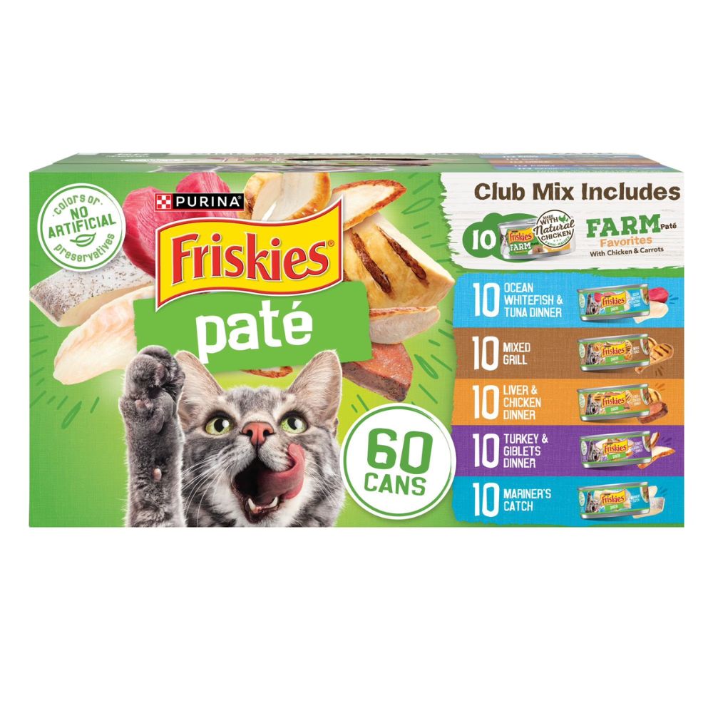 Friskies Pate Purina 60 Latas 9.36kg
