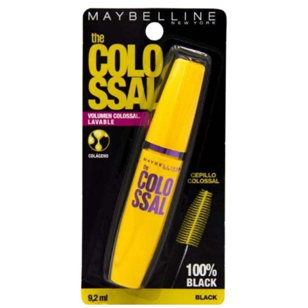 Maybelline The Colossal Mascara 100% Black Lavable 9.2ml