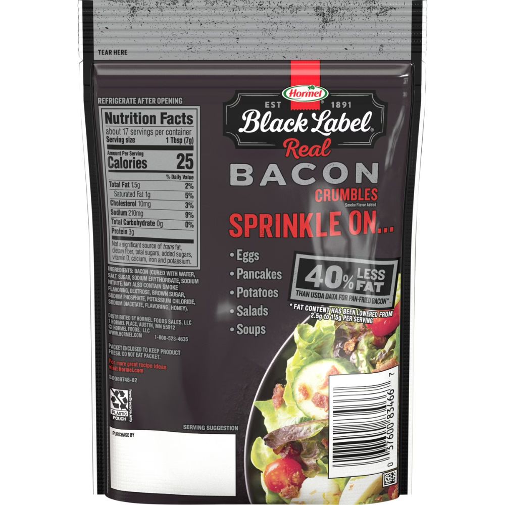 Topping Hormel Tocineta en Trozos Black Label Real Bacon Crumbles 122g