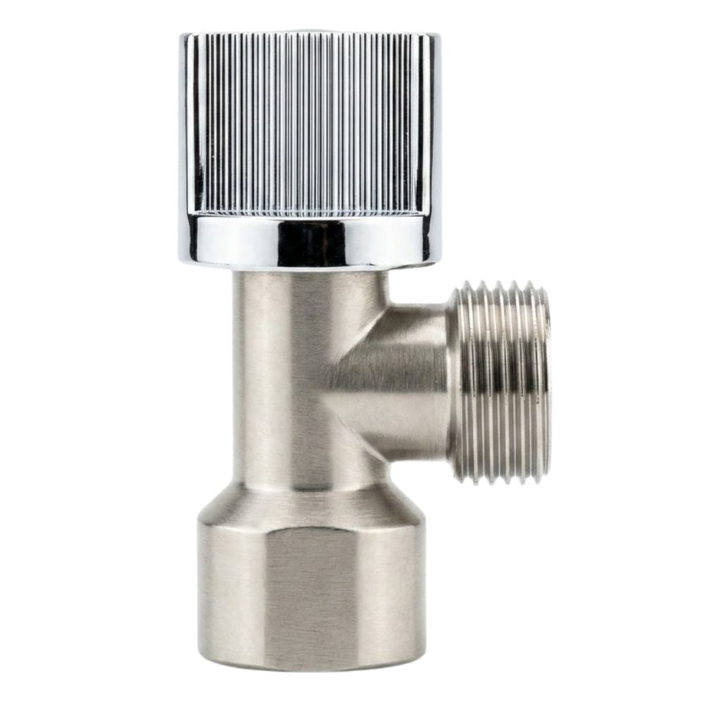 Q7 Llave Angulo de Arresto Individual F1/2"-M1/2" Zinc