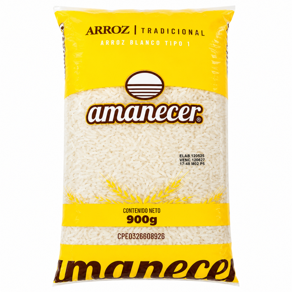 Amanecer Arroz Blanco Tipo I 900g
