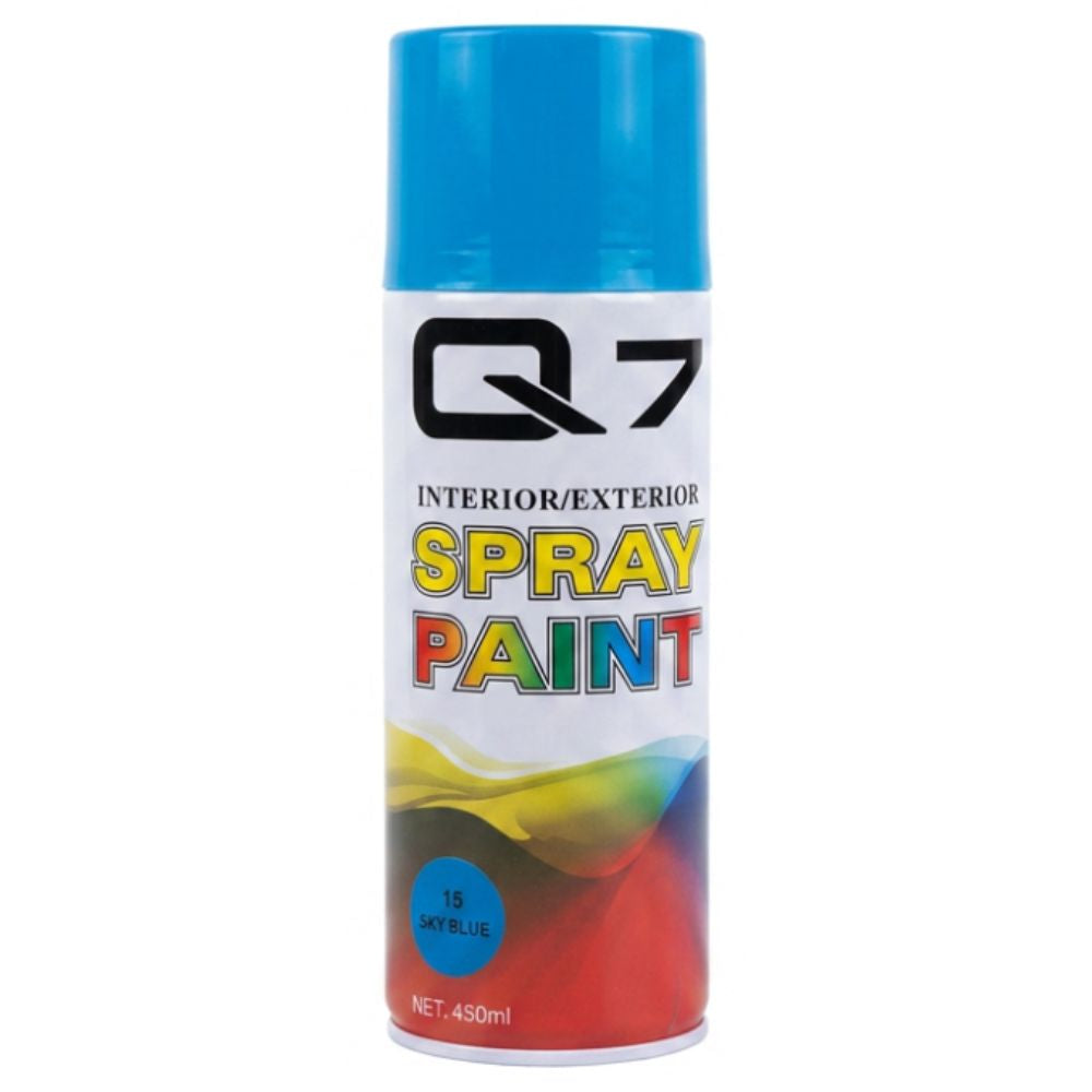 Q7 Pintura en Aerosol Spray Paint 15 Azul Claro 450ml