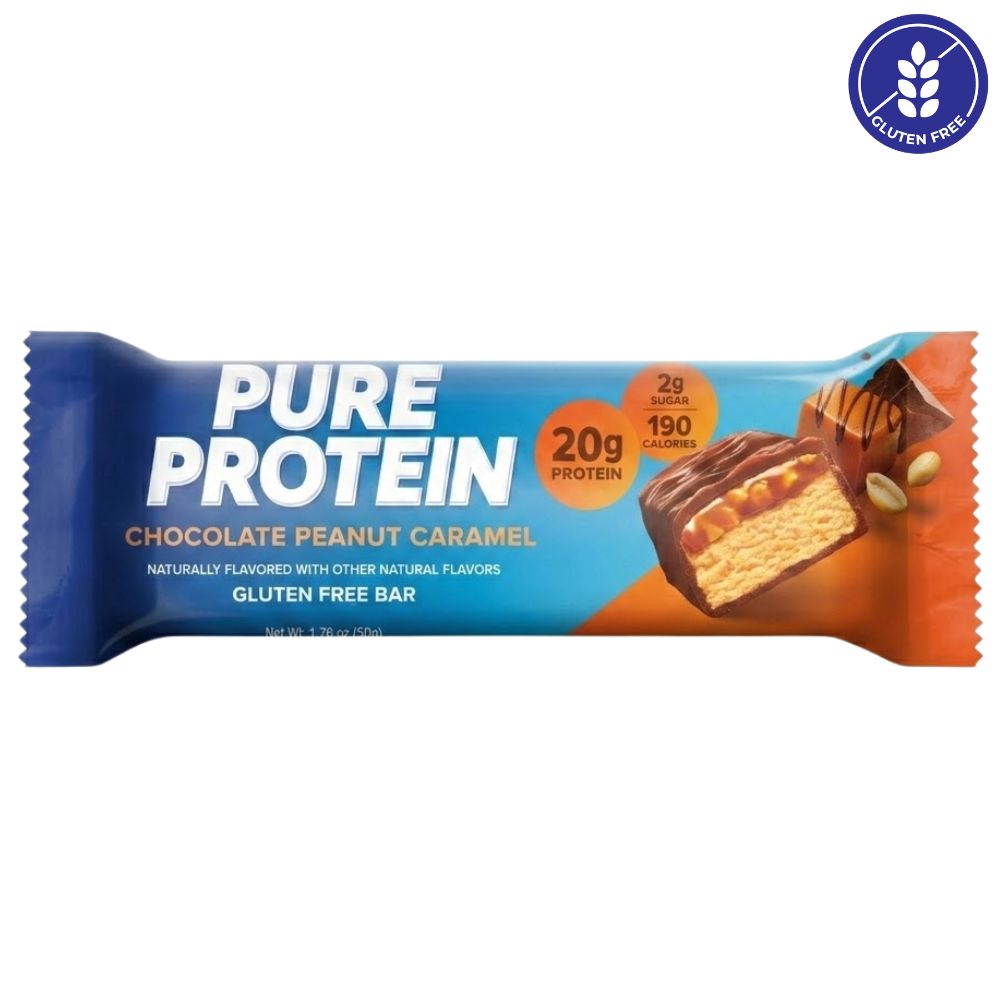 Pure Protein Barra Chocolate Peanut Caramel Gluten Free 50g
