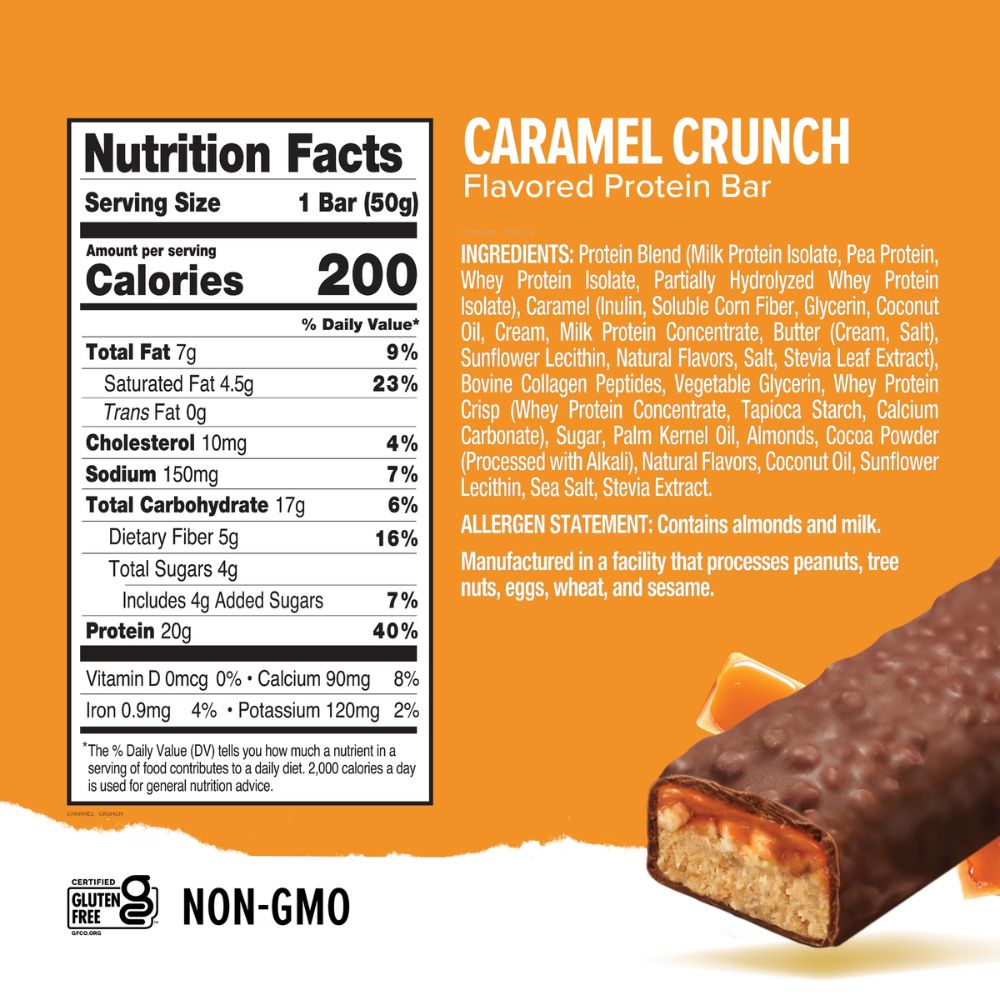 Ready Barra High Protein Chocolate Caramel Crunch 50g