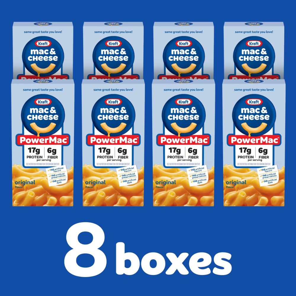 Macaroni Cheese Kraft Power MAc 8 Cajas 1.6Kg