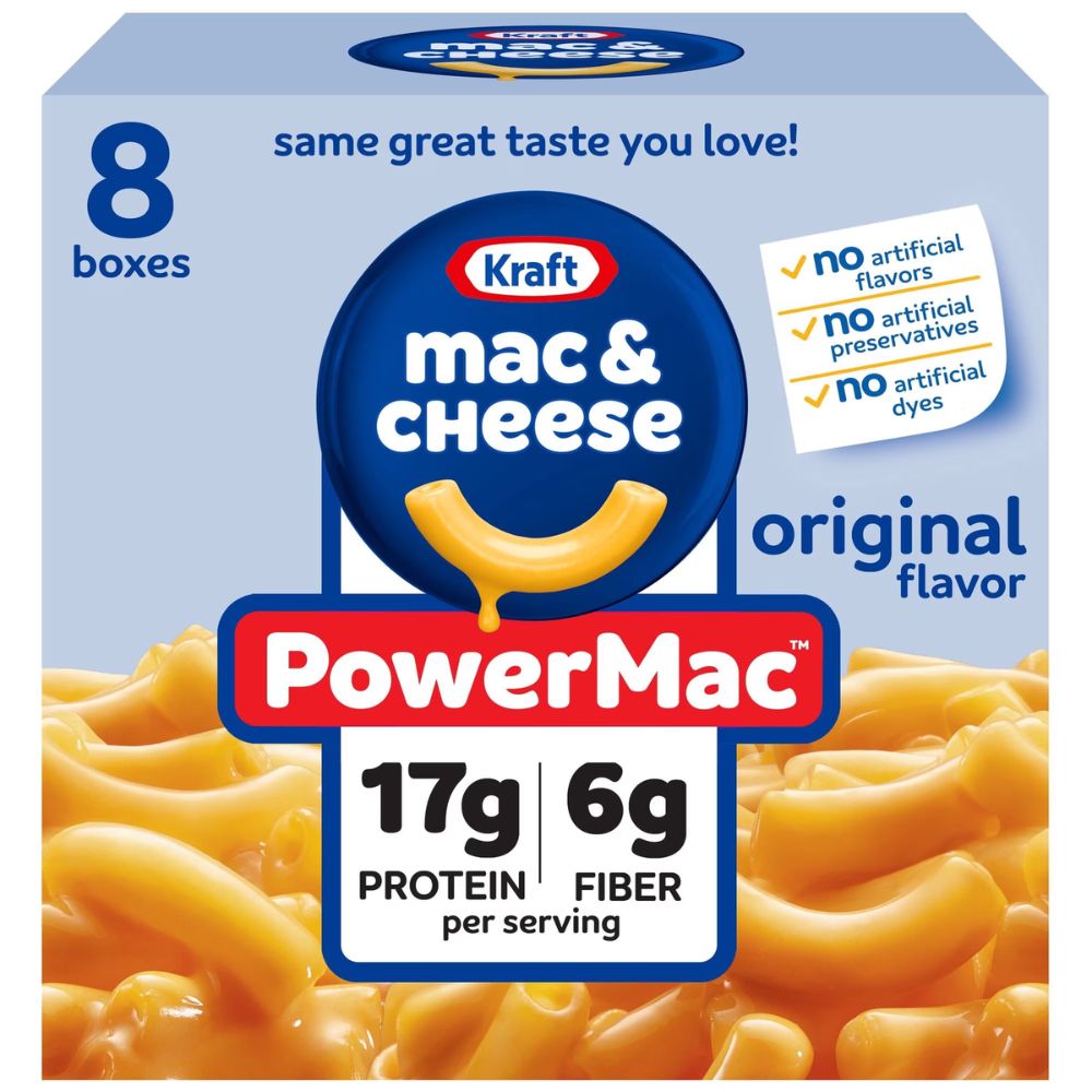Macaroni Cheese Kraft Power MAc 8 Cajas 1.6Kg
