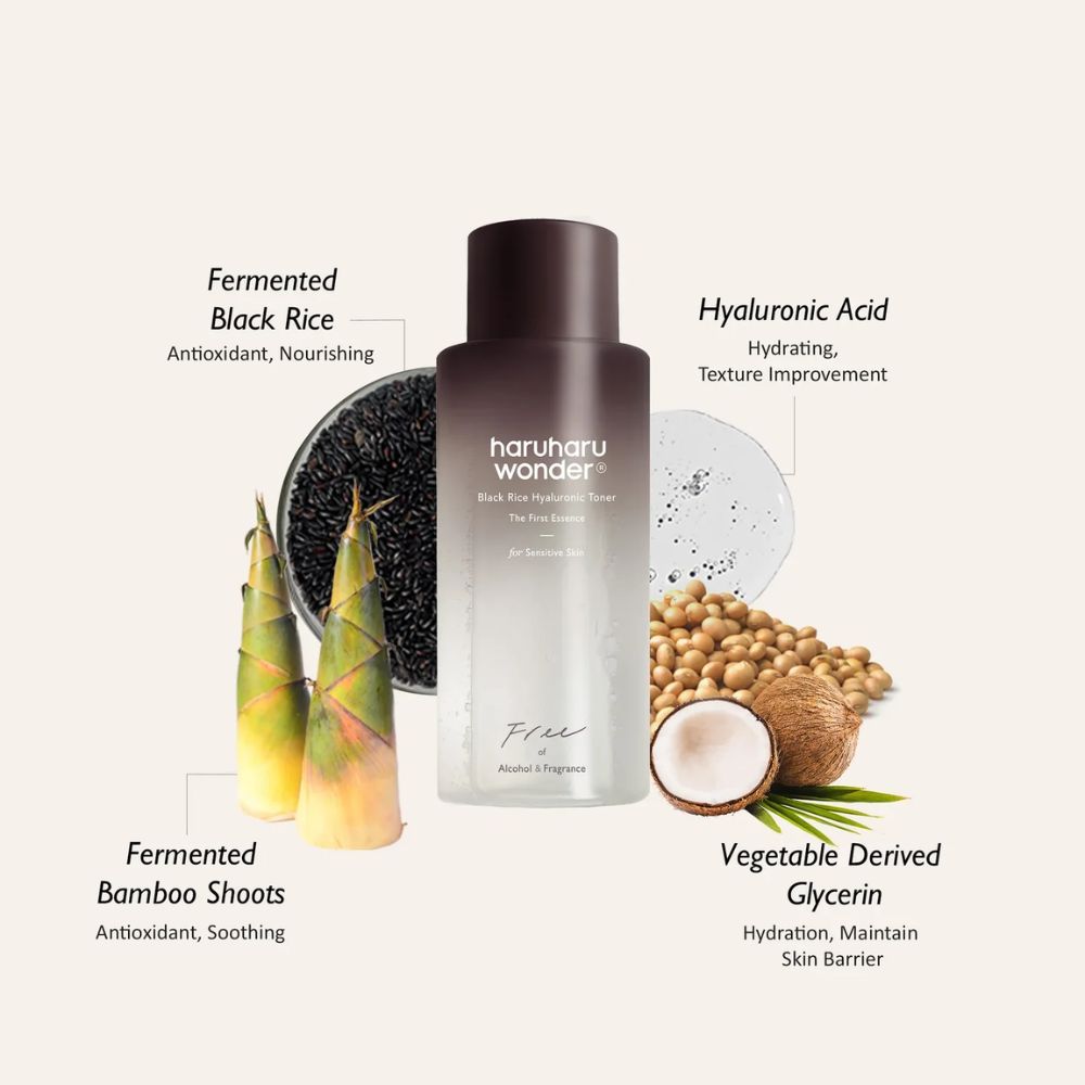 Haruharu Wonder Black Rice Hyaluronic Toner For Sensitive Skin 150ml