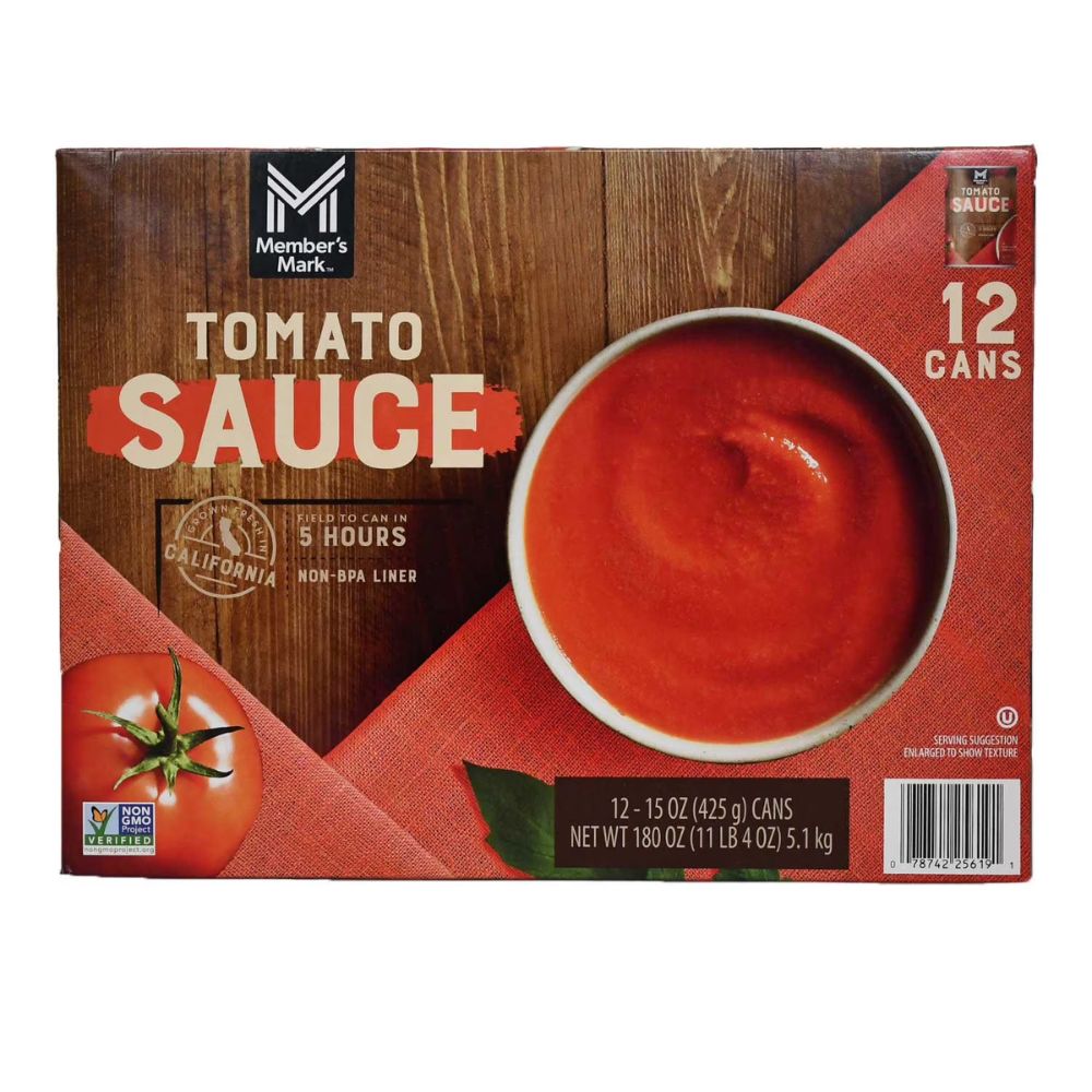 Salsa de Tomate Member's Mark 12 Latas de 425g c/u 5.1 Kg