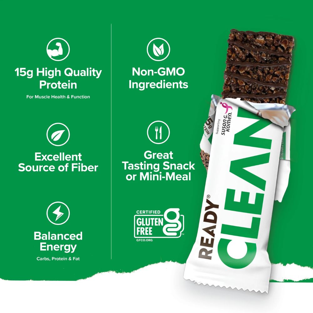 Ready Clean Barra Mint Chocolate Chip Protein Bar 50g