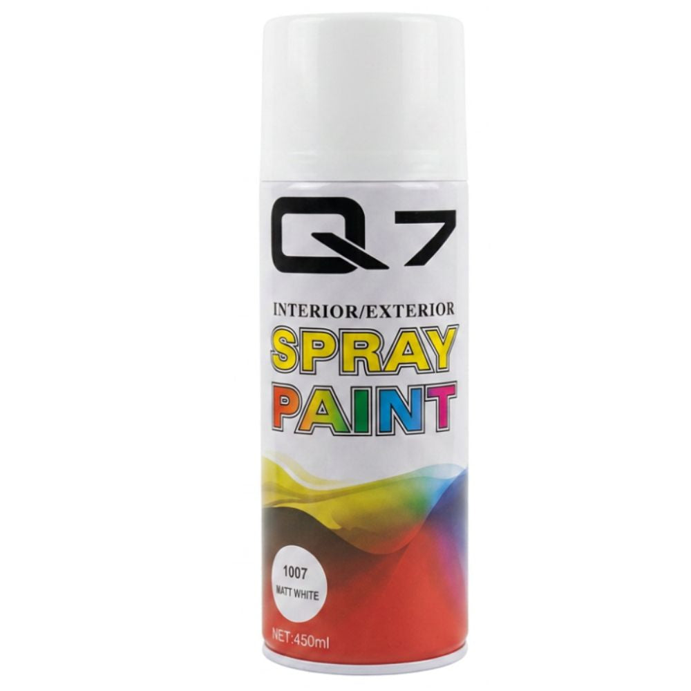 Q7 Pintura en AerosolSpray Paint 1007 Blanco Mate 450ml