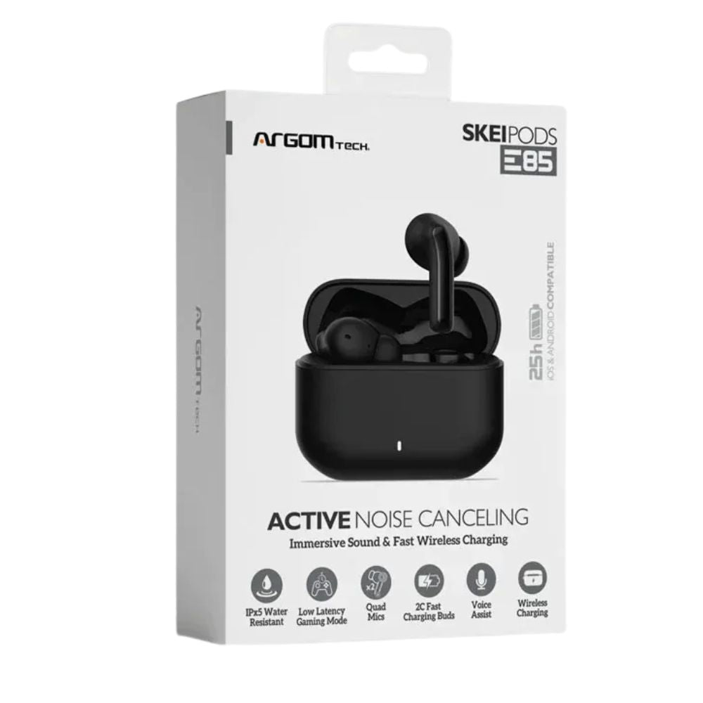 Argom Tech Audifonos Inalambricos Skei Pods E85 Negro