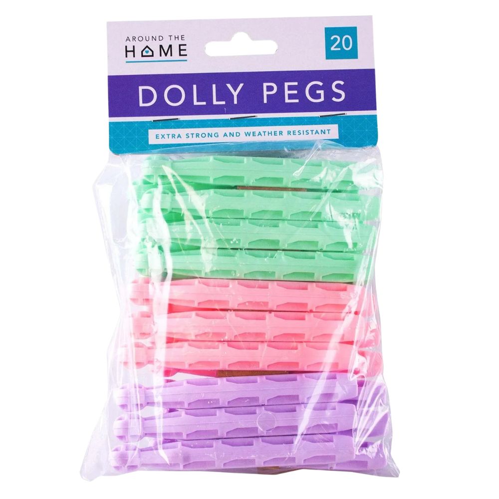 Around The Home Dolly Pegs Ganchos Para Ropa 20pzs