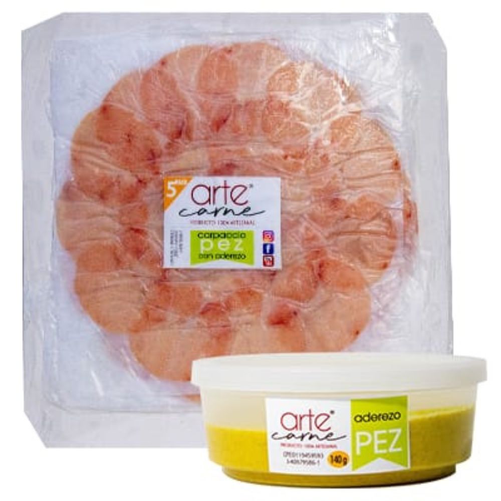 Arte Carne Carpaccio De Mero Con Aderezo 5 Pack