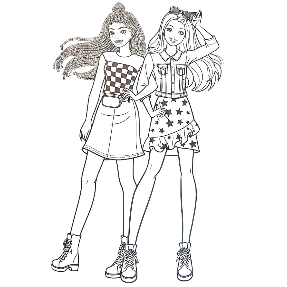 Libro De Actividades Visto Y Coloreo Barbie 16 pag + Stickers