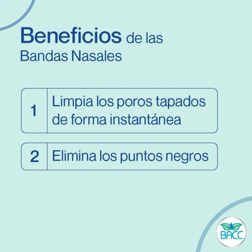 BACC Bandas Nasales Limpieza Profunda 5 Piezas