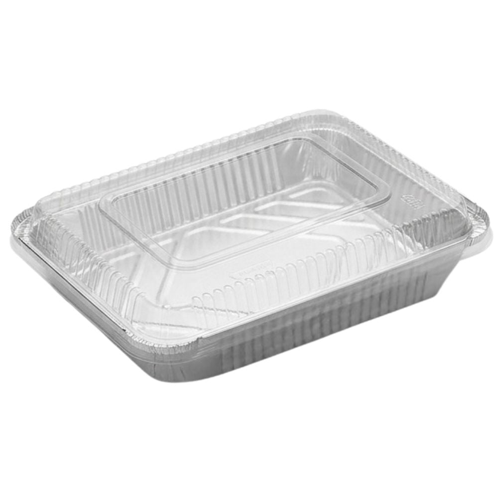 Bandejas De Aluminio Tapa Transparente 3 Tamaños