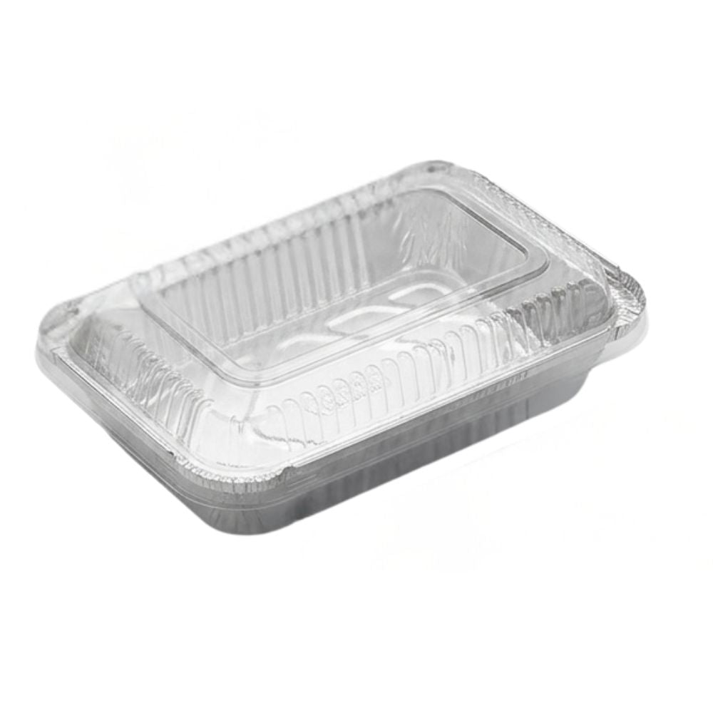 Bandejas De Aluminio Tapa Transparente 3 Tamaños