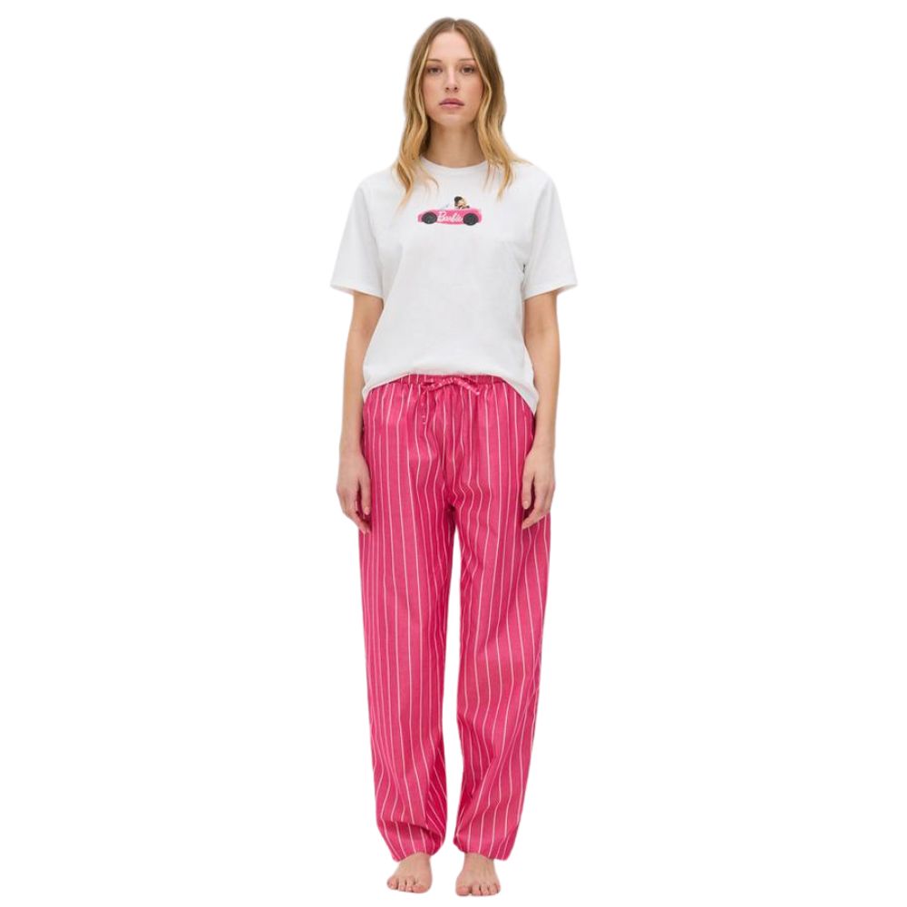 Barbie Tee & Leg Pijama Set Ivory