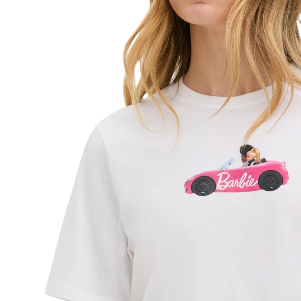 Barbie Tee & Leg Pijama Set Ivory