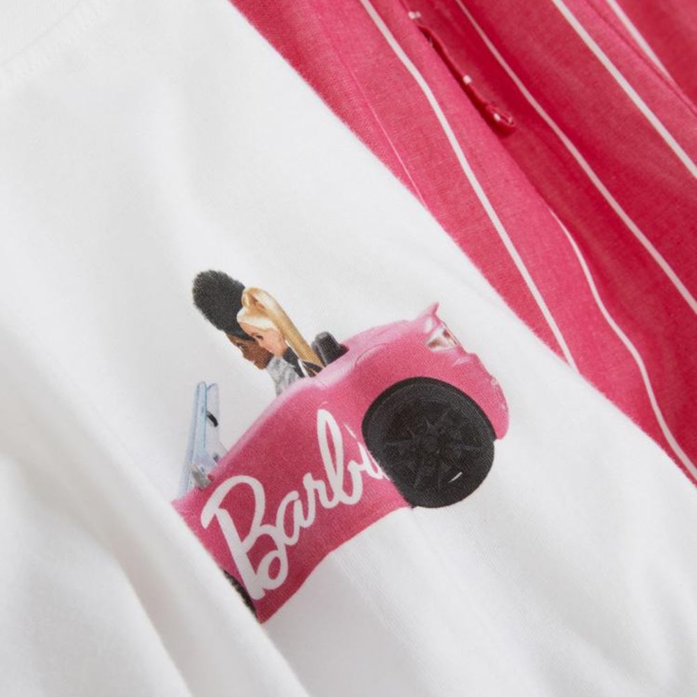 Barbie Tee & Leg Pijama Set Ivory