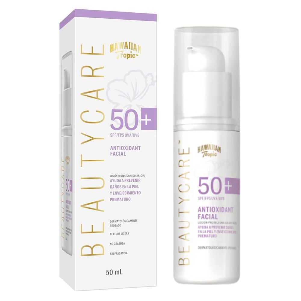 Hawaiian Tropic Protector Solar SPF50+ Beauty Care Antioxidant Facial 50ml