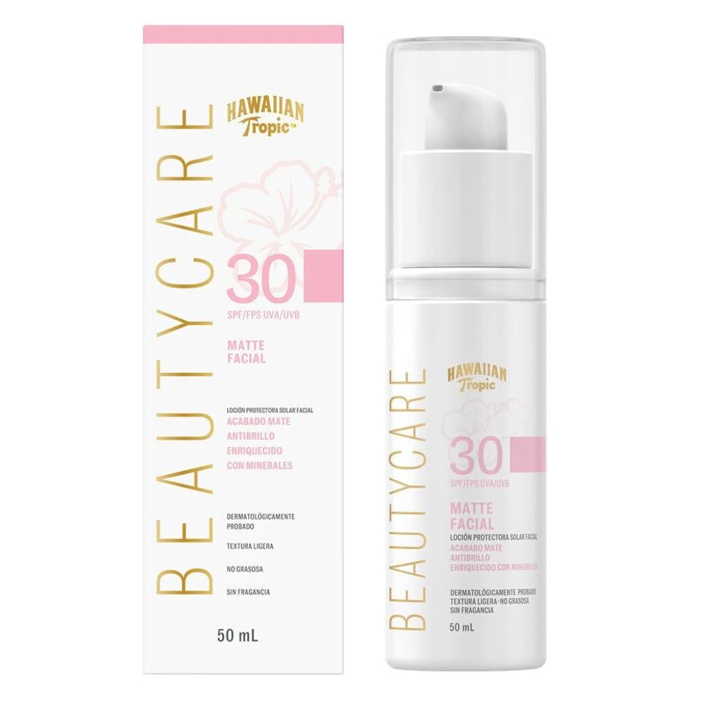 Hawaiian Tropic Protector Solar SPF30+ Beauty Matte Facial 50ml